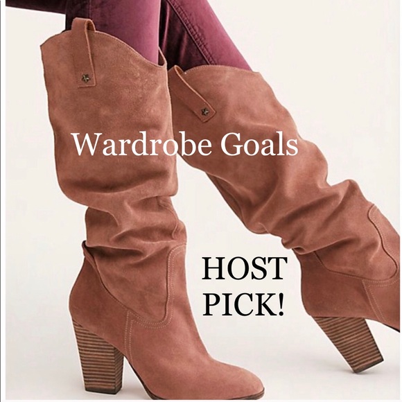 Free People Shoes - New! Free People slouchy tall heeled cowboy boots